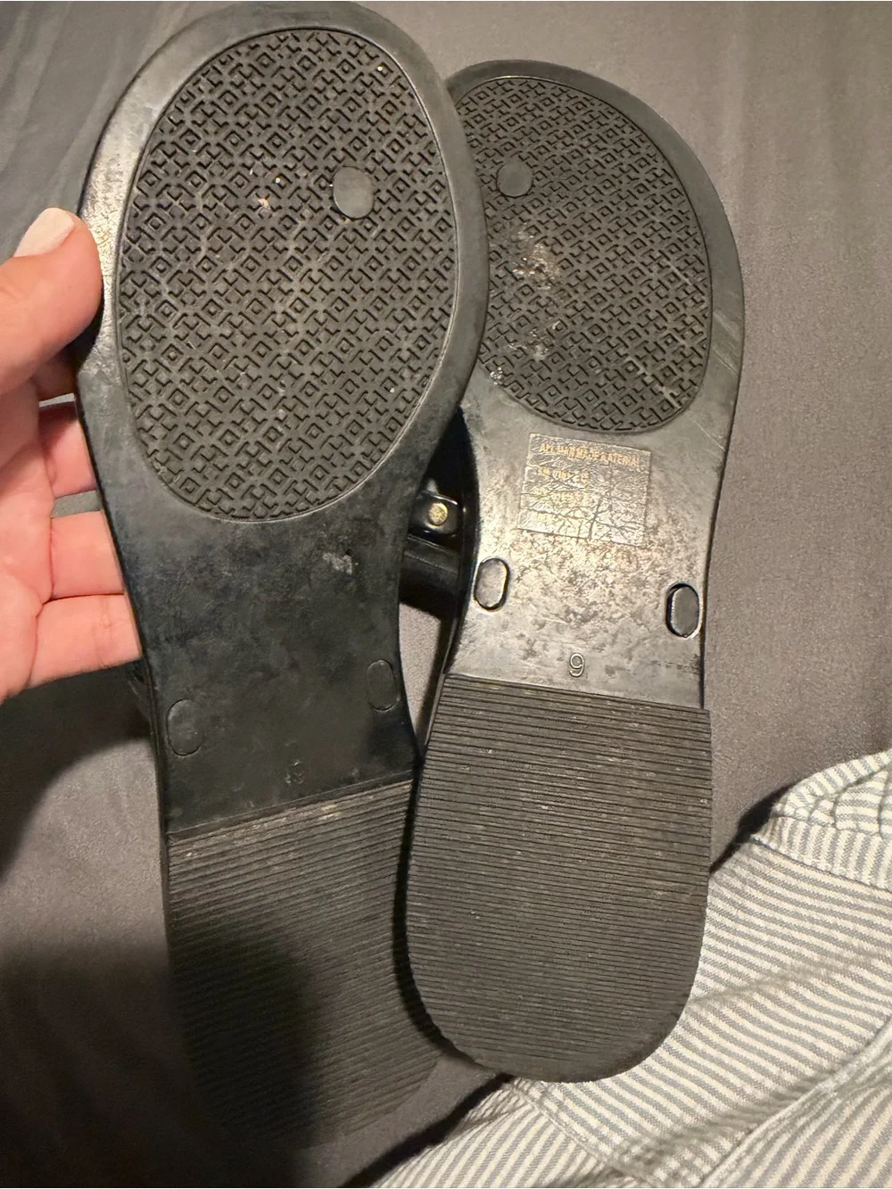 Tory Burch Mini Miller Jelly Sandal in Perfect Black with Gold Logo